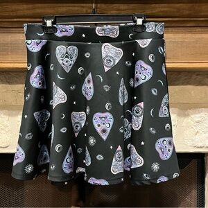 Midnight Hour Ouija Skater Circle Skirt Size XL Whimsigoth Celestial Goth
